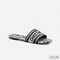 Christian Dior Bag Outlet For Sale Christian Dior Dway Slides Women Plan de Paris Motif Canvas Black - Dior Bag Outlet Official