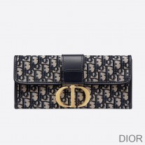 Dior 30 Montaigne Pouch Oblique Motif Canvas Blue - Dior Bag Outlet Official