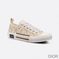 Dior B23 Sneakers Unisex CD Diamond Motif Canvas Brown - Dior Bag Outlet Official