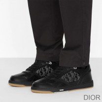 Dior B27 Sneakers Unisex World Tour Onlique Galaxy Calfskin and Suede Black - Dior Bag Outlet Official
