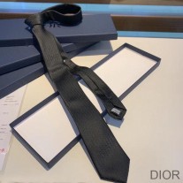 Dior Tie Oblique Motif Silk Black - Dior Bag Outlet Official