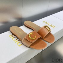 C'est Dior Slides Women Velvet Brown - Dior Bag Outlet Official