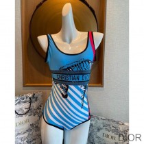 Christian Dior Bag Outlet For Sale Christian Dior Swimsuit Women D-Jungle Pop Print Lycra Blue/Red - Dior Bag Outlet Official