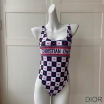Christian Dior Bag Outlet For Sale Christian Dior Swimsuit Women Dioramour D-Chess Heart Lycra Black/White - Dior Bag Outlet Official