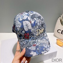 Dior Baseball Cap Jardin Magique Cotton Blue - Dior Bag Outlet Official