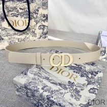 Dior Saddle Belt Matte Calfskin Beige