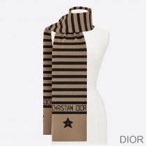 Dior Scarf D-Stripes Cashmere Beige - Dior Bag Outlet Official