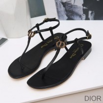 Dior Signature Sandals Women Lambskin Black - Dior Bag Outlet Official