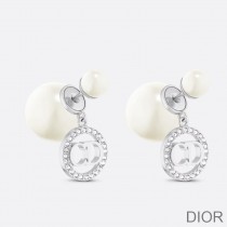Dior Tribales Earrings Metal, Pearls and Crystals Silver - Dior Bag Outlet Official