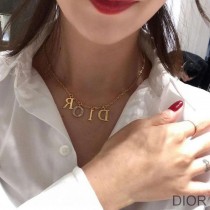 Dior evolution Necklace Metal And White Crystals Gold