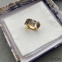 Dior evolution Ring Metal With A White Crystal Gold 