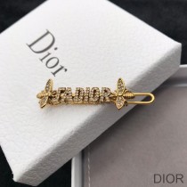 J'Adior Barrette with Bee Silver Crystals Gold - Dior Bag Outlet Official