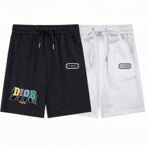 Christian Dior Men Drawstring Causal Shorts Logo Print Athletic Shorts