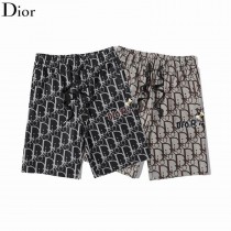 Christian Dior Men Drawstring Shorts Dior Oblique Waist Workout Sports Pants
