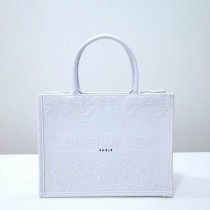 Dior Book Tote White Toile de Jouy Embroidery