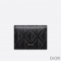 Dior Business Card Holder CD Diamond Motif Canvas Black - Dior Bag Outlet Official