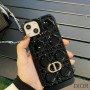 Dior CD iPhone Case Cannage Patent Leather Black - Dior Bag Outlet Official