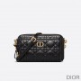Dior Caro Double Pouch Cannage Calfskin Black - Dior Bag Outlet Official