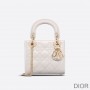 Mini Lady Dior Bag Patent Cannage Calfskin White - Dior Bag Outlet Official