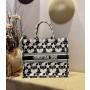 Dior Book Tote Etoile Motif Canvas Blue/White - Dior Bag Outlet Official