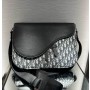 Dior Saddle Messenger Bag Dior Oblique Black